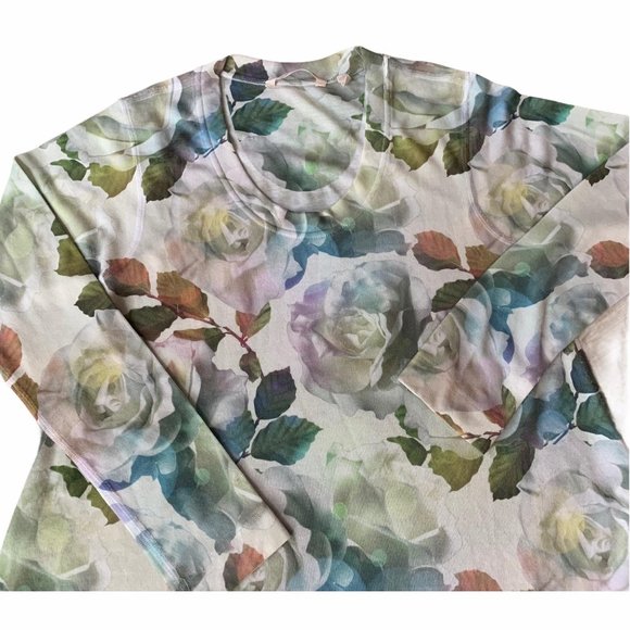 Soft Surroundings Floral Watercolor Rose Top - Picture 2 of 10